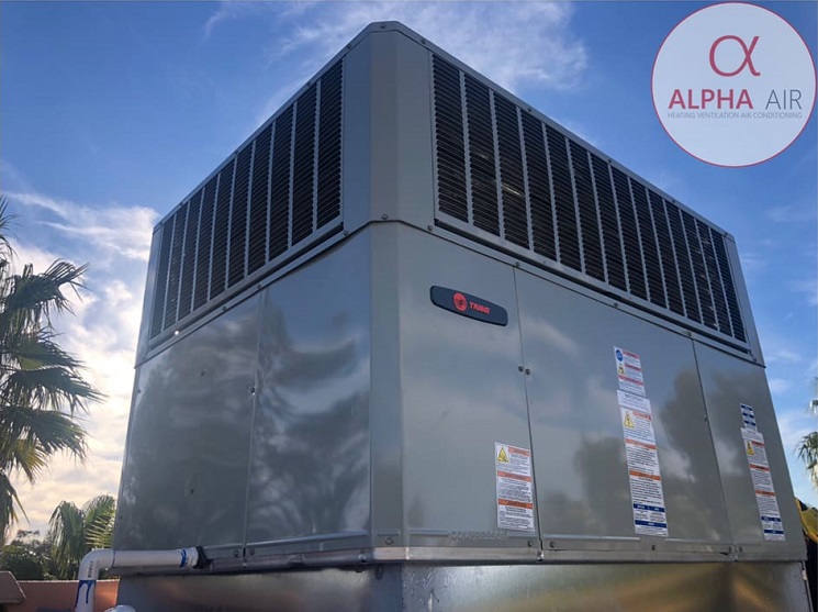 A TRANE AC Unit, Alpha Air is a certified dealer and installer of TRANE products